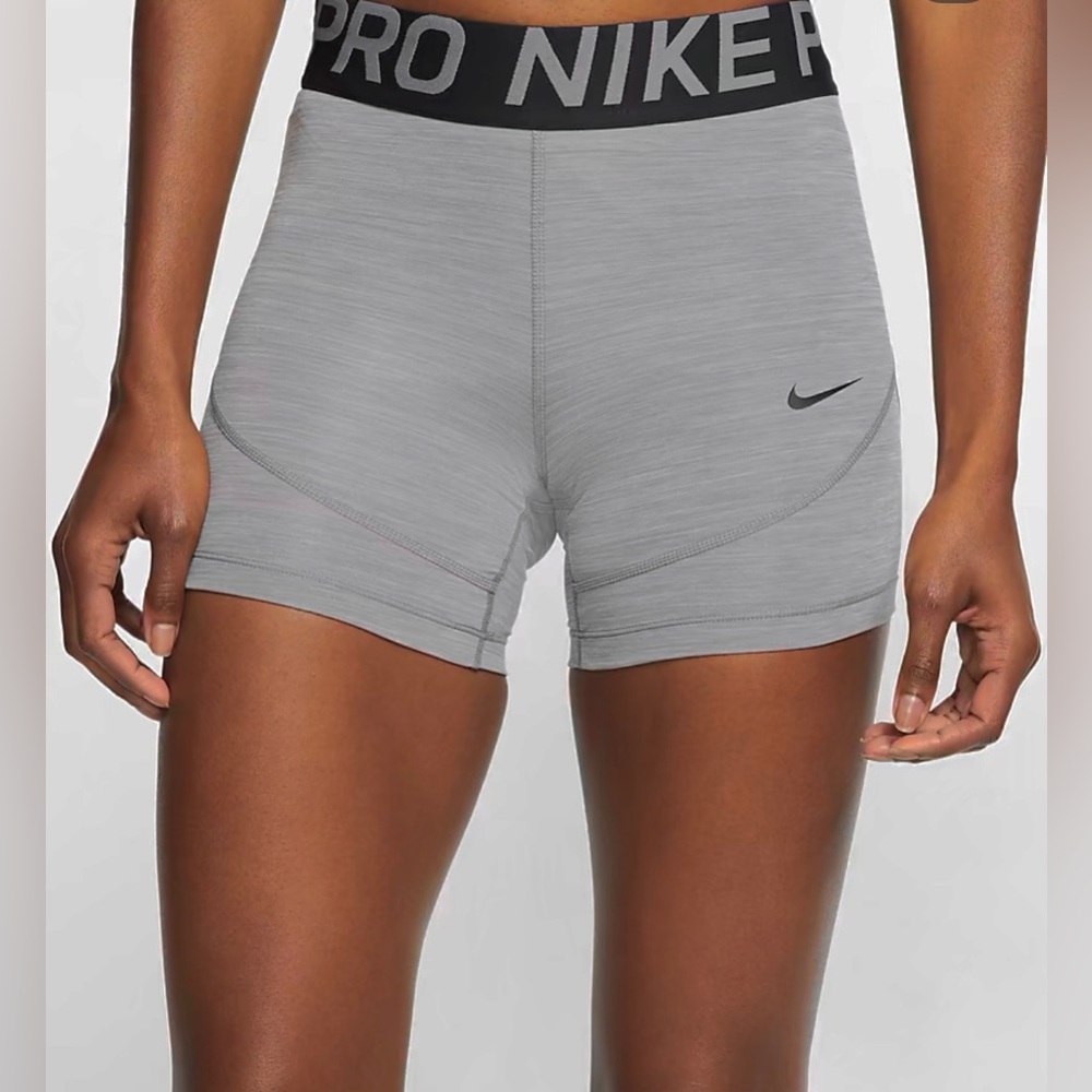 Nike Pro 5” Gunsmoke Gray Tight Shorts